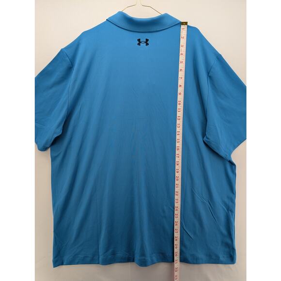 NWT Under Armour Men's UA Matchplay Polo in Ether Blue size 2XL - Picture 6 of 6